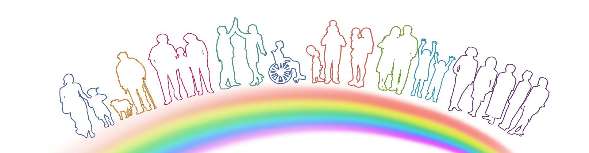 En tegning av en regnbue