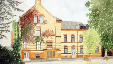 Et stort gult hus