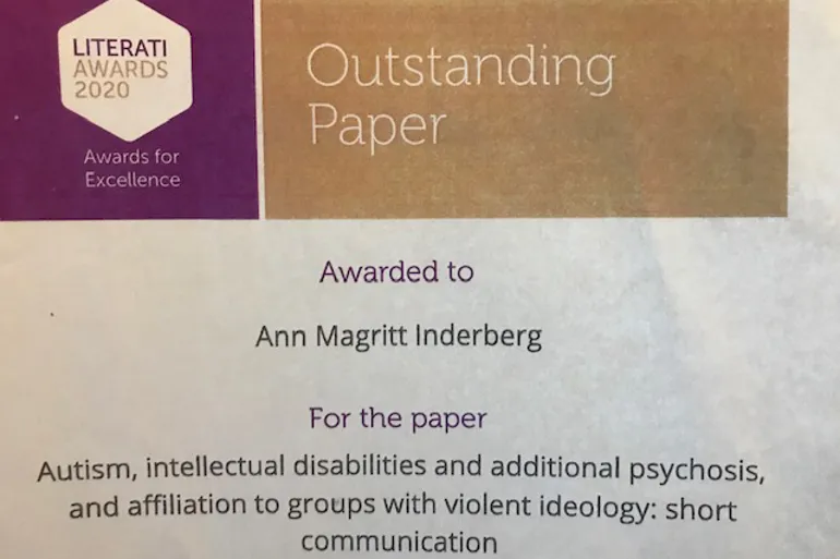 Diplom for Outstandig Paper, vinner navngitt