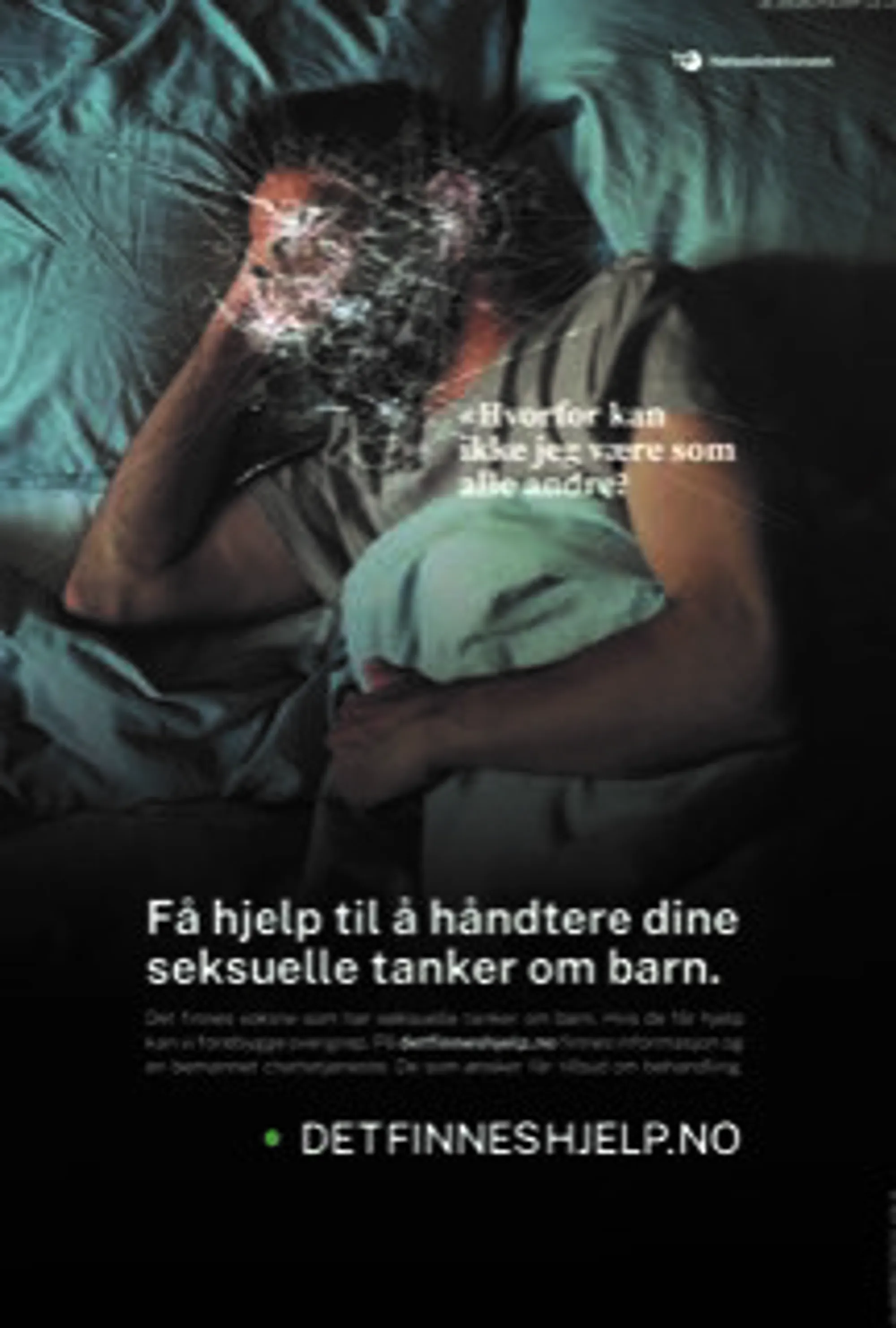 Bilde fra kampanjen: Det finnes hjelp. 