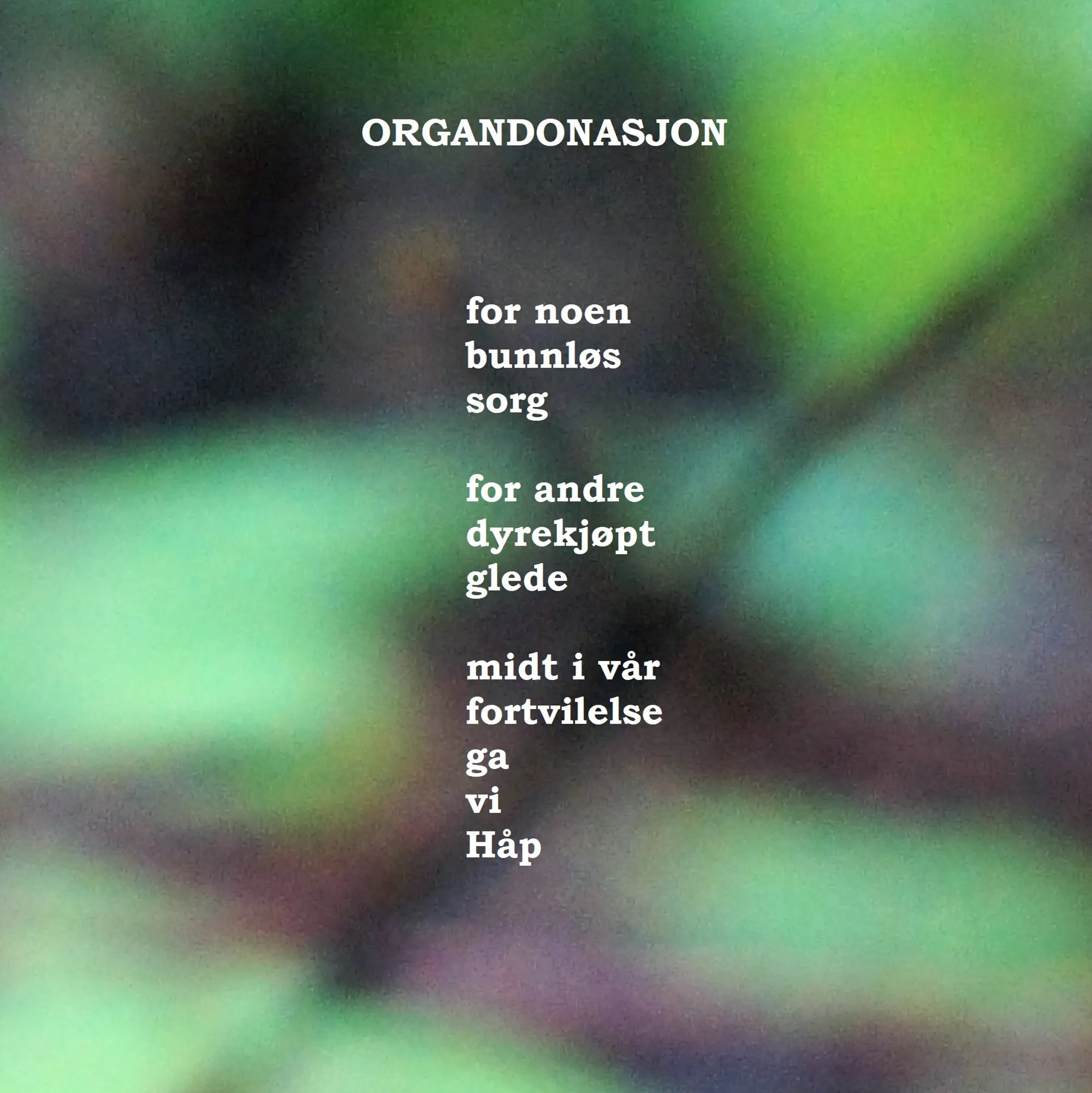 Bilde av diktside i bok, tittel 