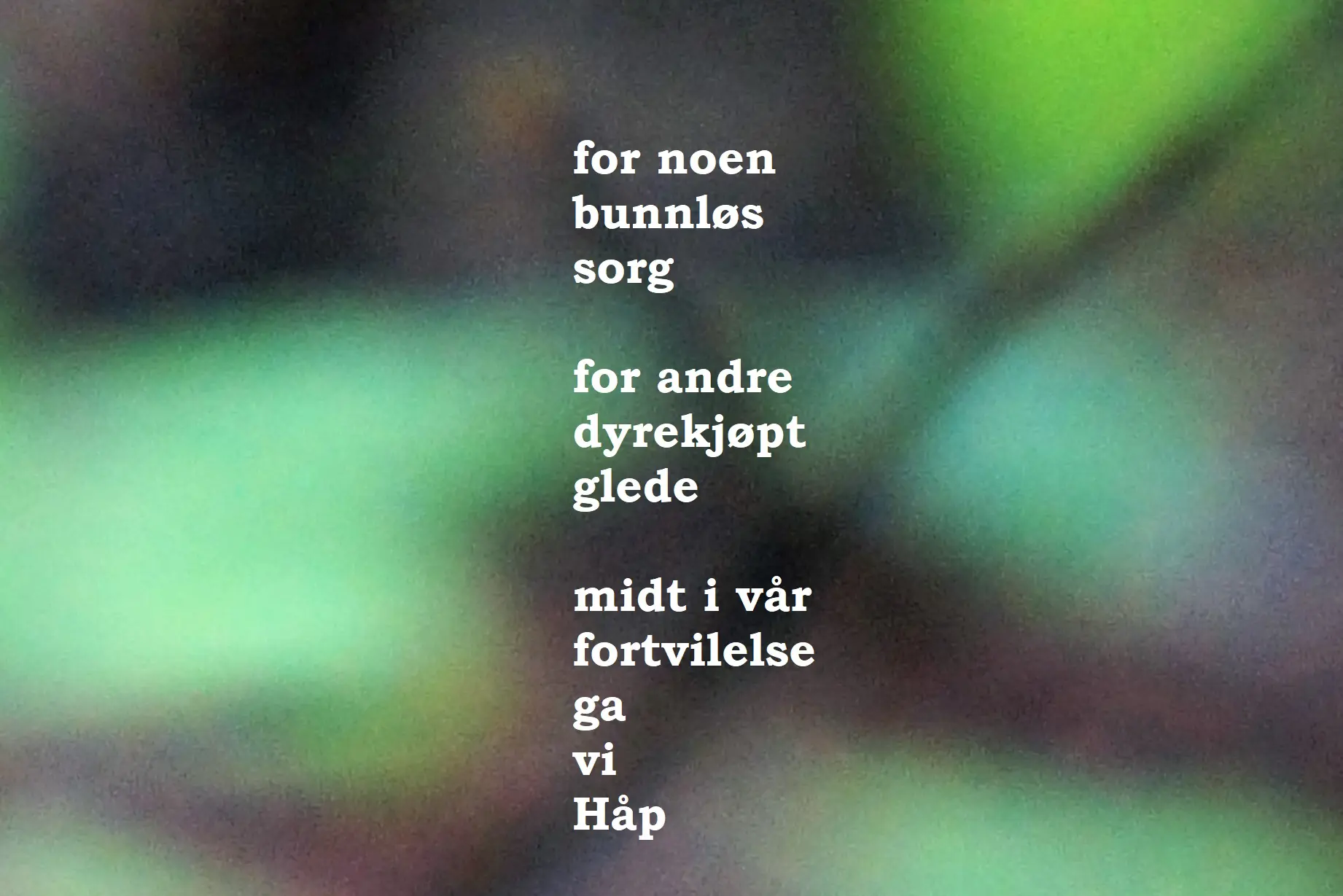 Bilde av diktside i bok, tittel