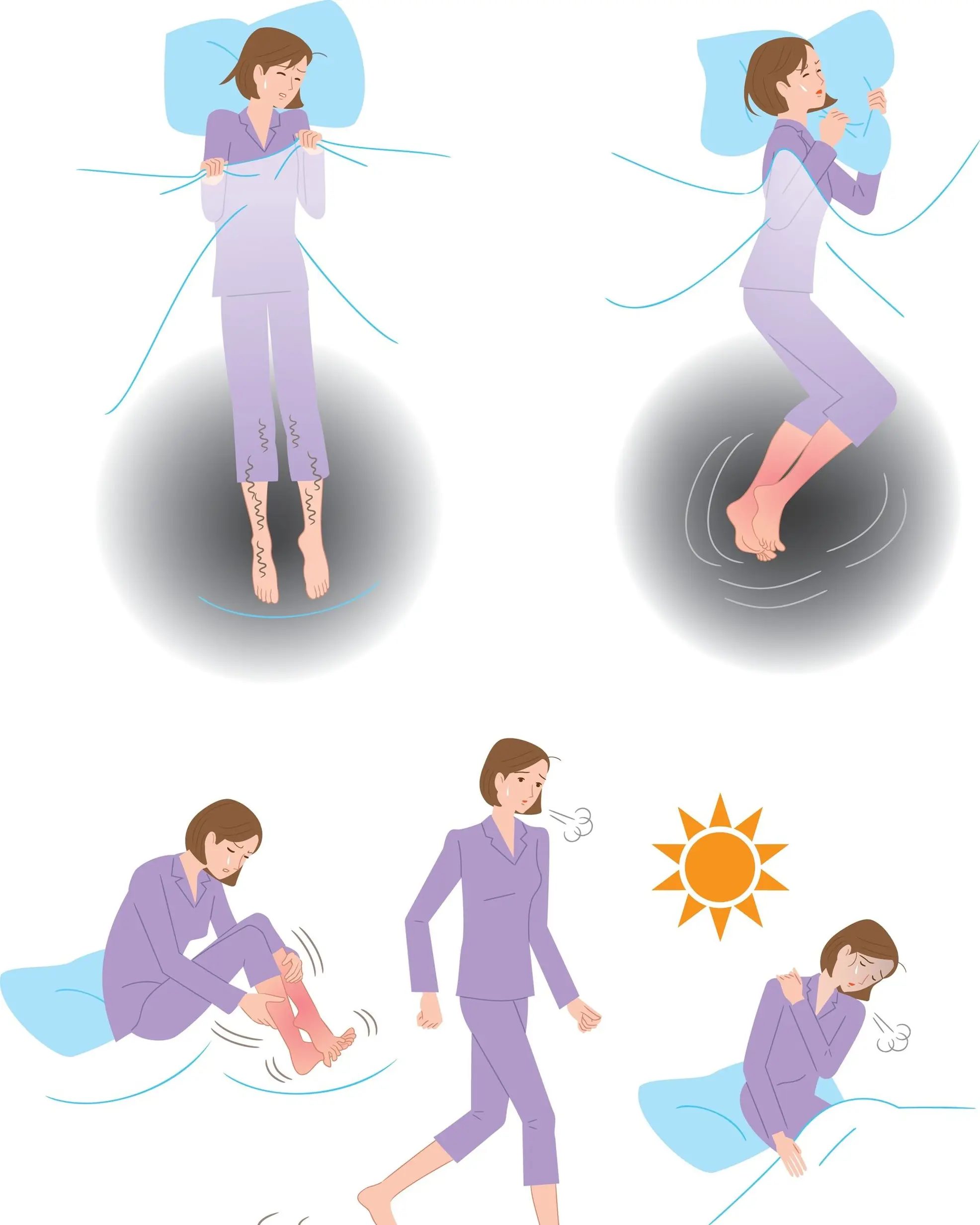 En gruppe mennesker i forskjellige positurer