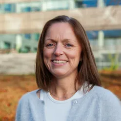 A person smiling at the camera