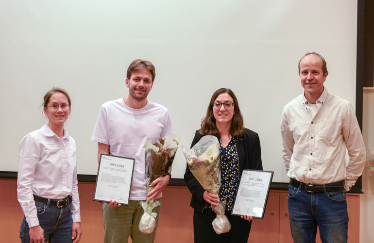 Emma Lång, Petter Holland, Raquel Bartolome Casado og Lars Eide