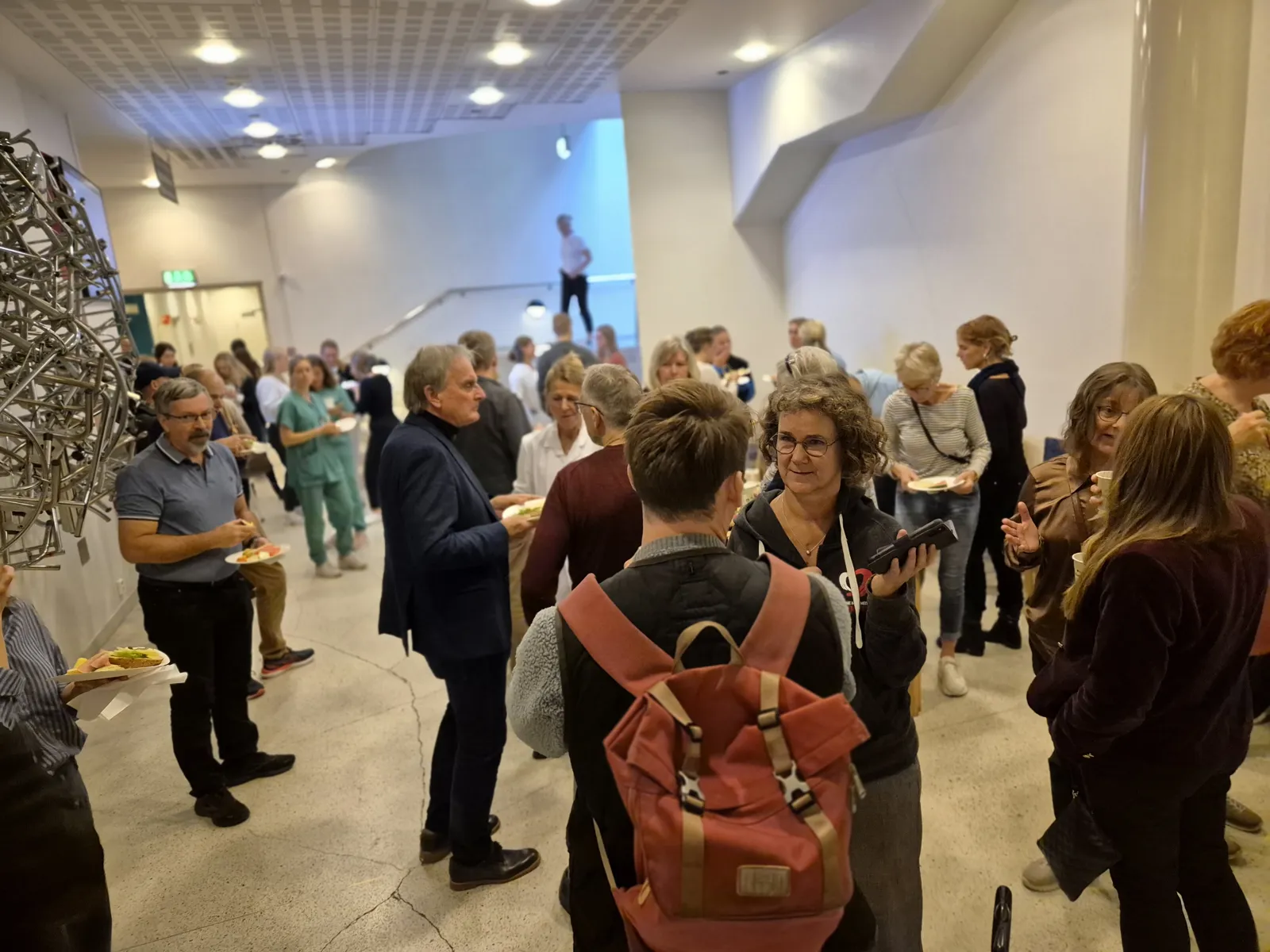 Deltakerne fikk servert mat i pausen