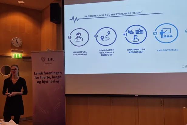 Oslo Economics presenterte ulike barrierer for deltakelse på hjerterehabilitering i Norge