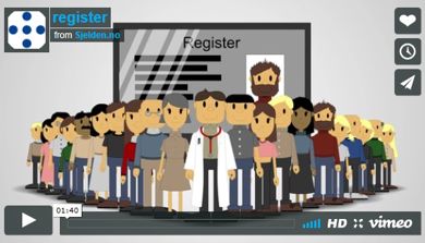 Bilde fra film om CF register