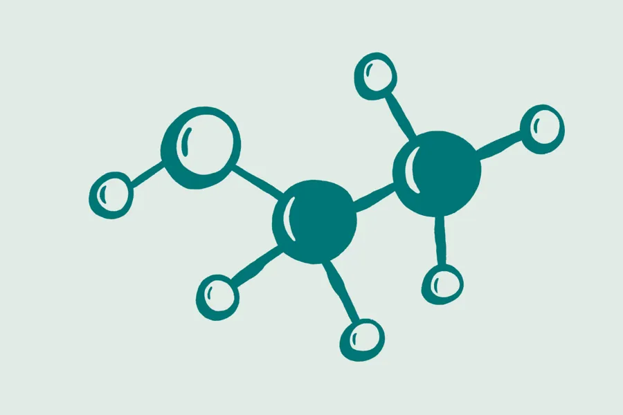 Illustrasjon av et molekyl