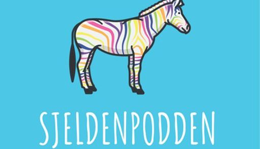 Logo sjeldenpodden sebra