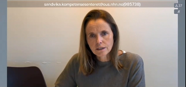 Marit Bjørnvold gives a lecture on Dravet syndrome.