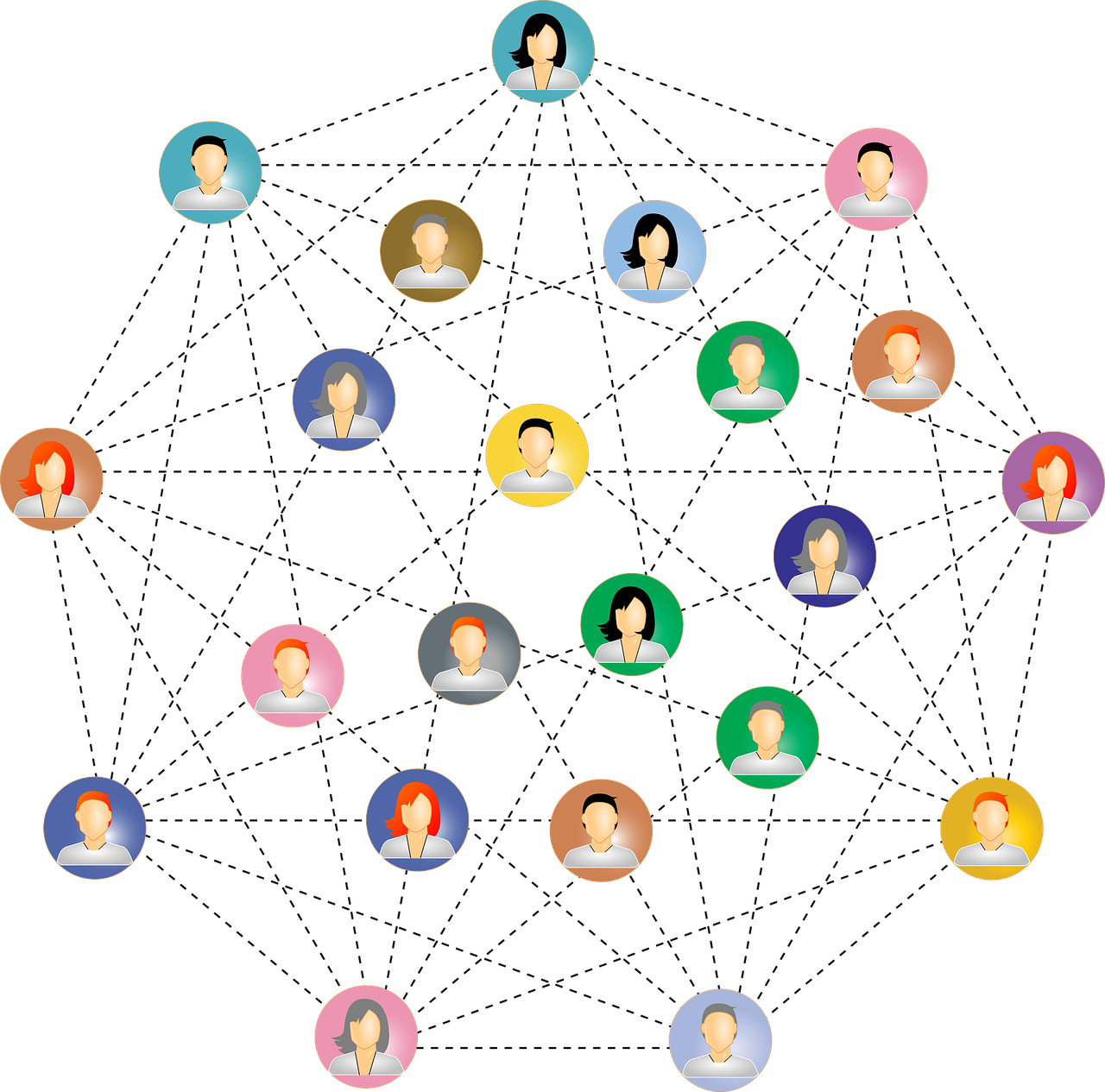 Illustrasjon nettverk