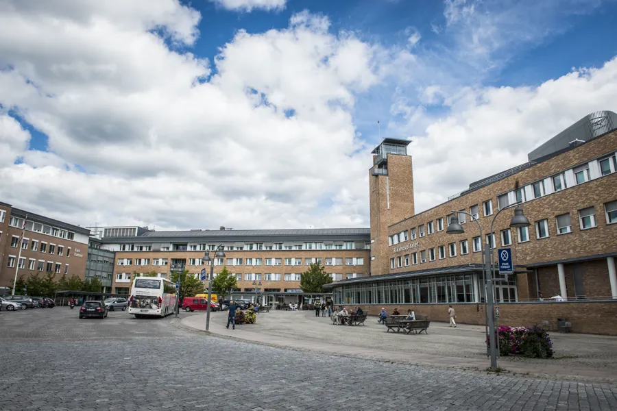 Rikshospitalet plassen foran hovedinngang