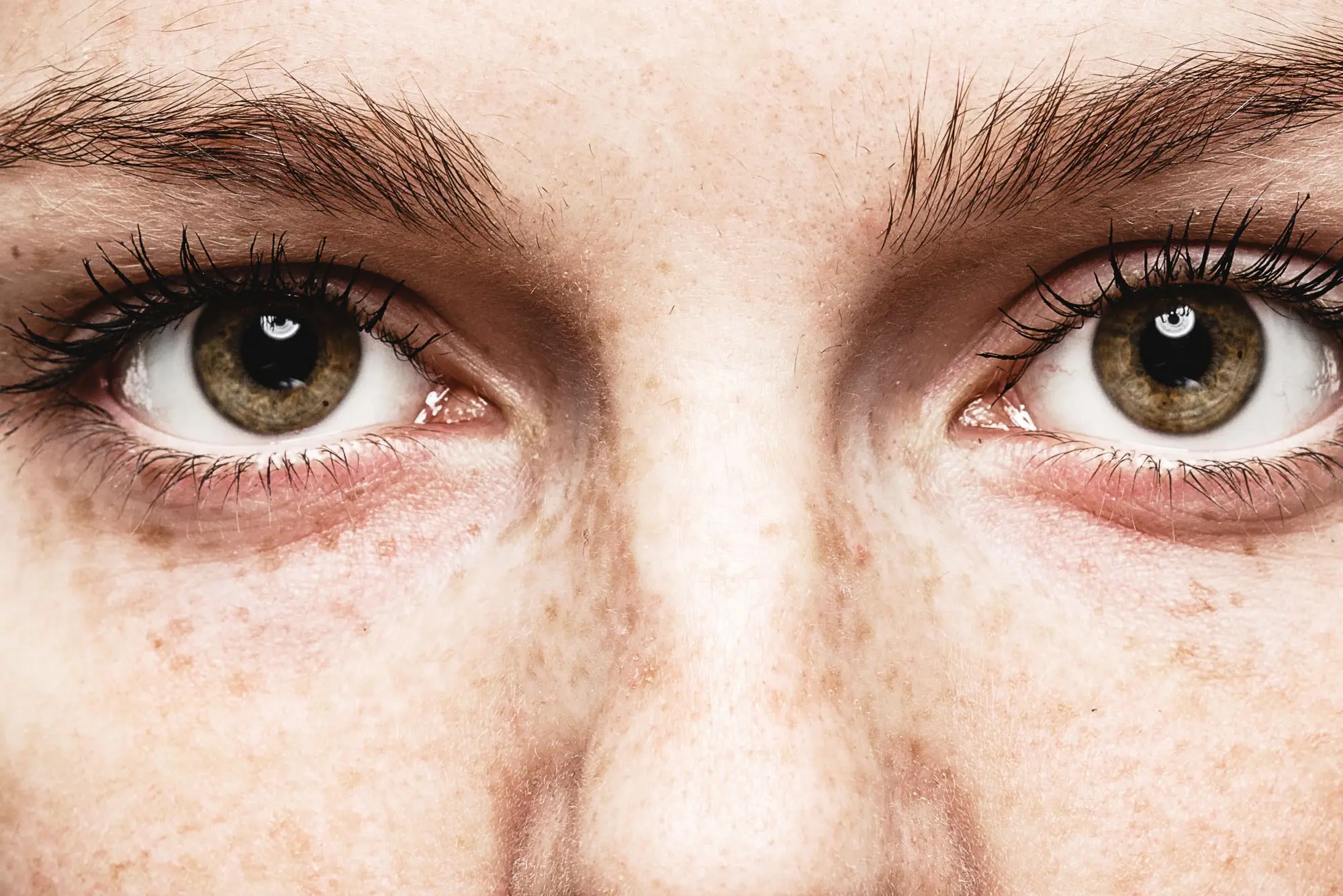 Nærbilde av en persons øyne