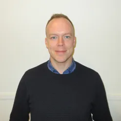 A man in a black shirt
