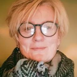 A man wearing glasses