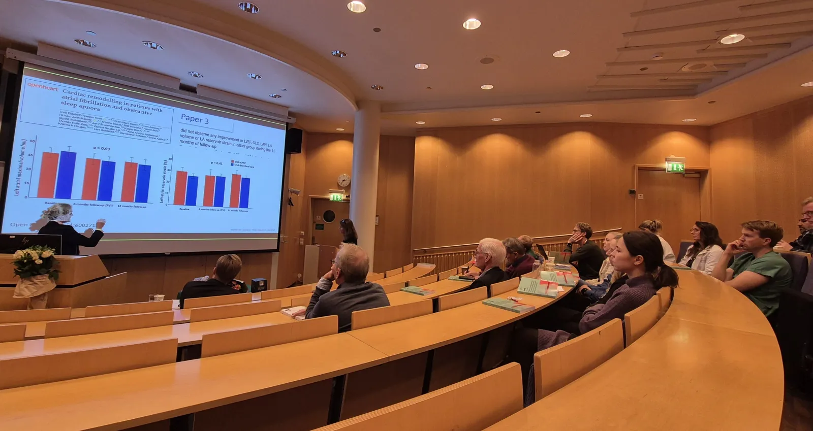 An overview of the auditorium during the defence