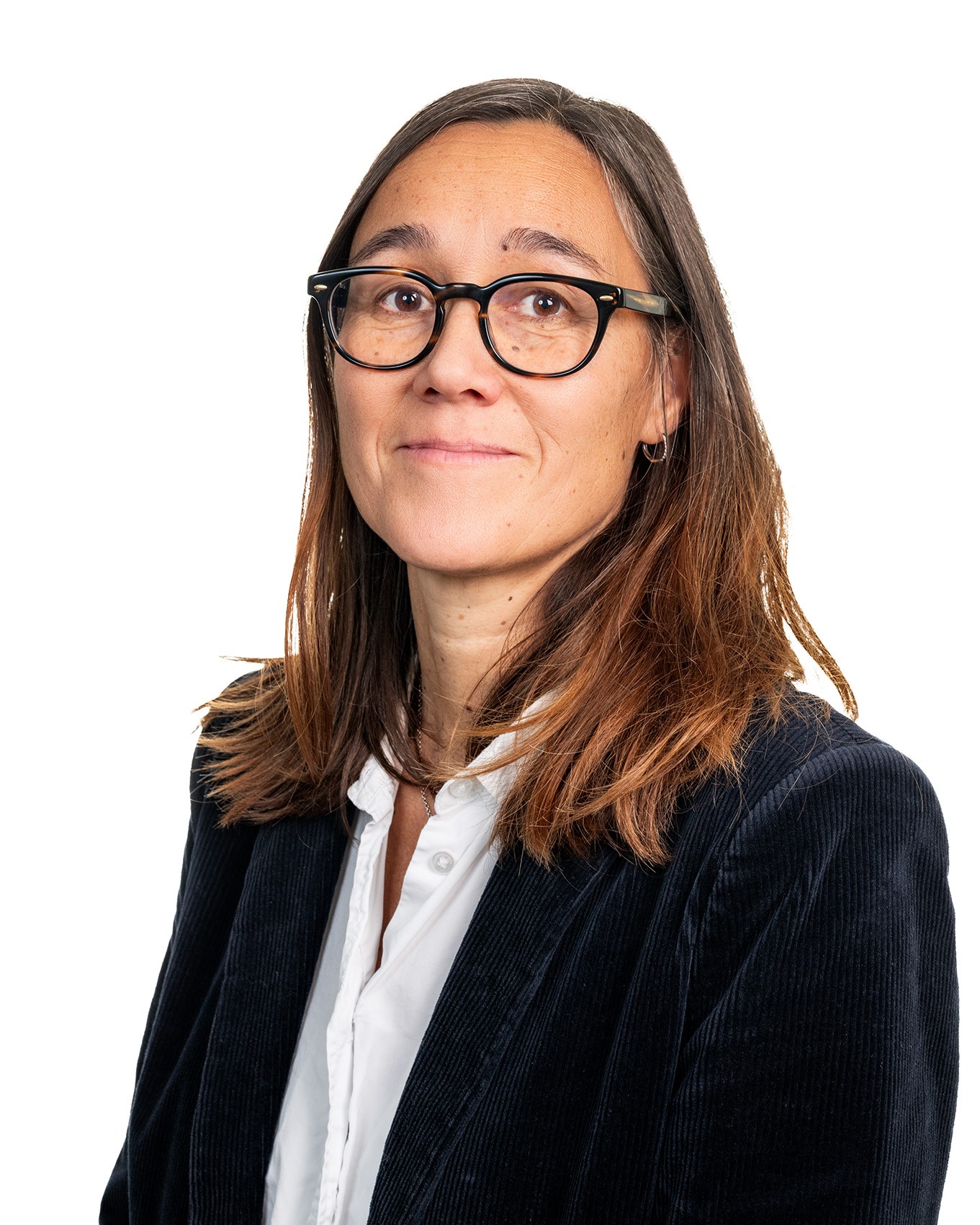 En person med briller