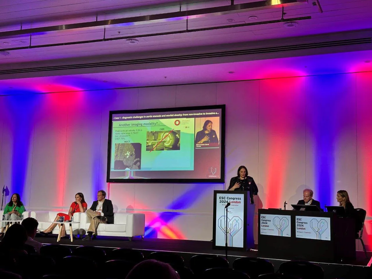 Prof Thor Edvardsen chaired the session Clinical Case Management: aortic stenosis and morbid obesity.