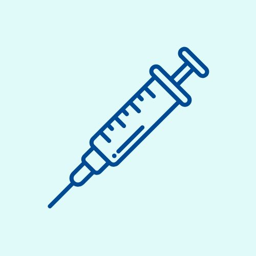 Illustrasjon av en sprøyte