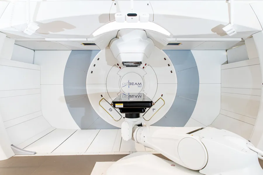 Strålemaskin for protonstråling